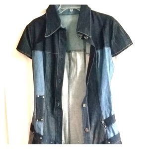 Multi denim dress